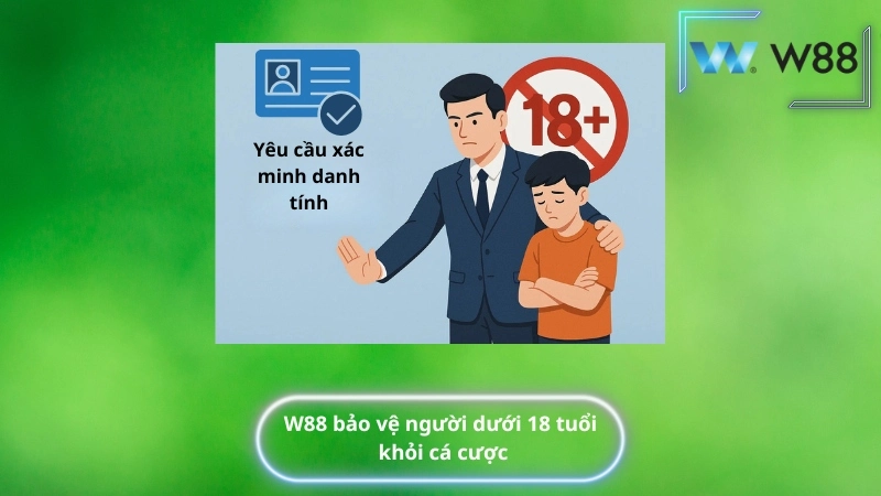 W88 bảo vệ người dưới 18 tuổi khỏi cá cược