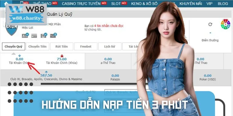 Nạp tiền qua nhiều kênh, vốn về tài khoản cực nhanh